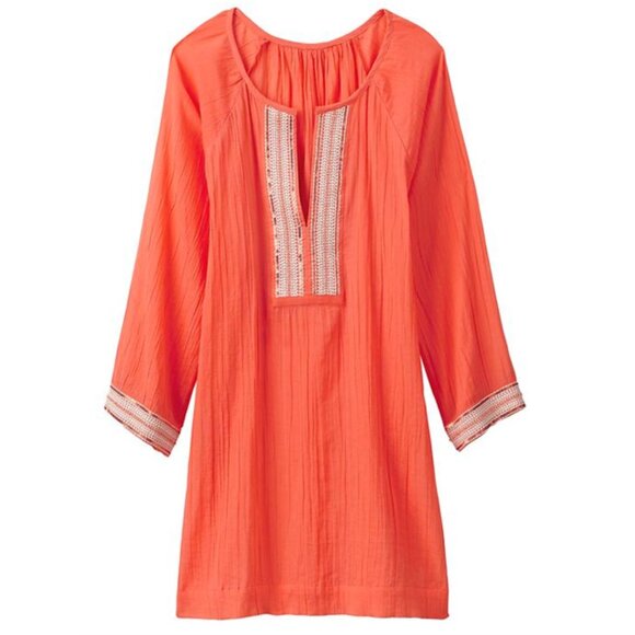 {Athleta} Mariana Tunic / Swim Cover Up - Coral Sunset ~ Size Small - Picture 3 of 16